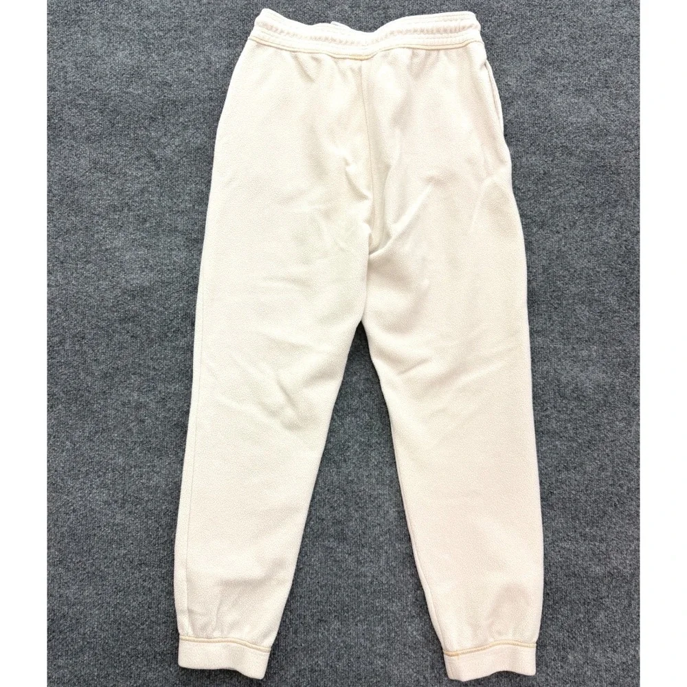 Nike Dri-FIT Fleece Joggers Women Medium Cream Off White Sweatpants Loungewear